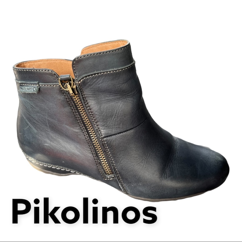 Pikolinos Venezia Olmo Leather Zip Ankle Boots 37